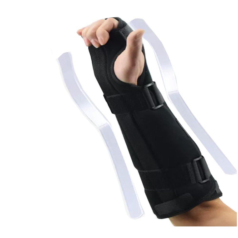 Forearm and Wrist Support Brace, Dual Stabilization Wrist Brace (for Carpal Tunnel Syndrome), Adjustable Forearm Immobilizer(37 centimeter/14.57 inch-Left)