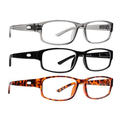 JOSCHOO 3 Pack Reading Glasses for Men and Women Blue Light Blocking with Spring Hinge Readers Computer Eyeglasses (3 Clour -2, 1.75, x)