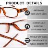 JOSCHOO 3 Pack Reading Glasses for Men and Women Blue Light Blocking with Spring Hinge Readers Computer Eyeglasses (3 Clour -2, 1.75, x) view 3