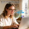 JOSCHOO 3 Pack Reading Glasses for Men and Women Blue Light Blocking with Spring Hinge Readers Computer Eyeglasses (3 Clour -2, 1.75, x) view 4