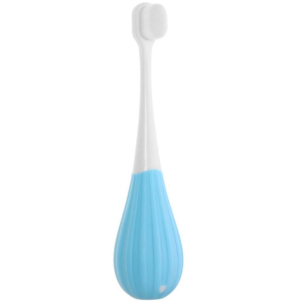 FENICAL Toothbrush for Ages 2-5, Extra Soft Bristles Manual Toothbrush, Blue Soft Hair Tooth Brush for Babies and Preschoolers, Gentle Cleaning for Sensitive Teeth