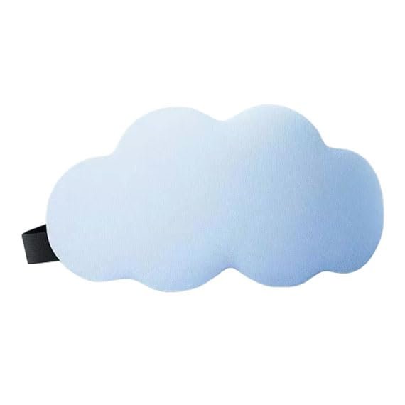 Sleep Mask 3D Blackout Eye Mask for Women & Men Zero Pressure, Breathable, Four-Layer Thick Shading Layer with Adjustable Strap Relieve Eye Fatigue for Sleeping and Travel (Blue)