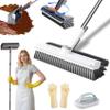 Ultimate 3-in-1 Scrub Brush for Effortless Cleaning, 3 in 1 Adjustable Scrub Brush, 90 Scrape Heavy-Duty Stiff Bristle Brush with Long Handle for Floor Tile Patio Garage Deck Bathroom Kitchen (White) view 1