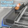 Ultimate 3-in-1 Scrub Brush for Effortless Cleaning, 3 in 1 Adjustable Scrub Brush, 90 Scrape Heavy-Duty Stiff Bristle Brush with Long Handle for Floor Tile Patio Garage Deck Bathroom Kitchen (White) view 3