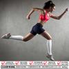CHARMKING Compression Socks for Women & Men Circulation (3 Pairs) 15-20 mmHg is Best Athletic for Running, Flight Travel, Support, Cycling, Pregnant - Boost Performance(L/XL, Pink/White/Black) view 2