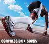 CHARMKING Compression Socks for Women & Men Circulation (3 Pairs) 15-20 mmHg is Best Athletic for Running, Flight Travel, Support, Cycling, Pregnant - Boost Performance(L/XL, Pink/White/Black) view 3