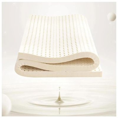 100% Natural Latex Mattress Topper Pressure Relief for Back Pain, Soft and Comfortable Latex Mattress,5cm,2in,100x190cm(39x75in)