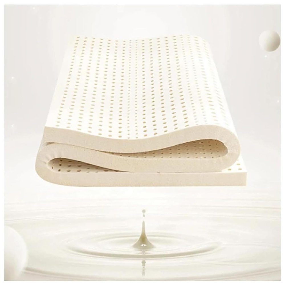 100% Natural Latex Mattress Topper Pressure Relief for Back Pain, Soft and Comfortable Latex Mattress,5cm,2in,100x190cm(39x75in)