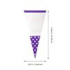 EXQUIMEUBLE 100pcs Purple Polka Dot Triangle Party Favor Candy Bags Food-grade Cellophane Packaging Pouches for Sweets and Candy Wrapping view 2