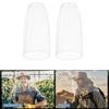 Wooswen 2 Pack Mosquito Head Net Mesh Insects Mesh Head Net for Gardening Hiking Fishing Traveling for Hats, Mesh White view 3