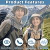 Wooswen 2 Pack Mosquito Head Net Mesh Insects Mesh Head Net for Gardening Hiking Fishing Traveling for Hats, Mesh White view 4