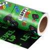 WRAPAHOLIC Reversible Gaming Birthday Wrapping Paper Roll - Mini Roll - 17 Inch x 16.5 Feet - Gamer Controller and Level Up Video Game Wrapping Paper for Boys Birthday, Game Lover, Baby Shower view 1