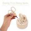 BAZEITFLOW Nail Clippers Kit for Newborns and Infants with Non-Slip Handle, Ergonomic Scissors and Tweezers, Newborn Grooming Set for Safe Nail Care view 3