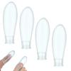 4 Pcs Waterproof Finger Protectors with Bandage Reusable Finger Cover Silicone Fingertip Protector for Comfort Fit Nail Care Swimming Shower Pedicure Manicure Shower Wound Cut view 1