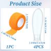 4 Pcs Waterproof Finger Protectors with Bandage Reusable Finger Cover Silicone Fingertip Protector for Comfort Fit Nail Care Swimming Shower Pedicure Manicure Shower Wound Cut view 2