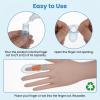 4 Pcs Waterproof Finger Protectors with Bandage Reusable Finger Cover Silicone Fingertip Protector for Comfort Fit Nail Care Swimming Shower Pedicure Manicure Shower Wound Cut view 3