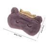 GARVALON 3pcs Plush Sleep Eye Mask Set, Wear-Resistant Adorable Eye Shades with Elastic Band, Soft Travel Sleeping Blindfold for Office and Nap, Breathable Light Blocking Cover view 2