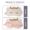 GARVALON 3pcs Plush Sleep Eye Mask Set, Wear-Resistant Adorable Eye Shades with Elastic Band, Soft Travel Sleeping Blindfold for Office and Nap, Breathable Light Blocking Cover view 3