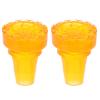 GARVALON 2pcs Large Orange Non-Slip Crutch Foot Covers 19mm Diameter TPU Rubber Cane Tips Walking Stick Accessories for Daily Outdoor Use view 1