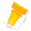 GARVALON 2pcs Large Orange Non-Slip Crutch Foot Covers 19mm Diameter TPU Rubber Cane Tips Walking Stick Accessories for Daily Outdoor Use view 2