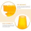 GARVALON 2pcs Large Orange Non-Slip Crutch Foot Covers 19mm Diameter TPU Rubber Cane Tips Walking Stick Accessories for Daily Outdoor Use view 3