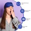 Janmercy 20 Pieces Silk Sleep Mask Eye Mask with Adjustable Strap Sleeping Cover Eye Cover Blindfold for Women Men Sleeping Travel (Royal Blue) view 3