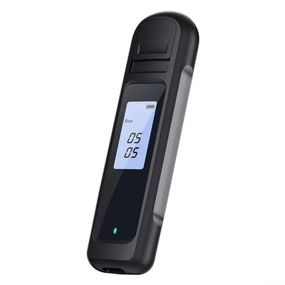 Digital Portable Breathalyzer with Visual and Audible Alerts for BAC Ranges 0.02% to 0.08% and Above (blue)