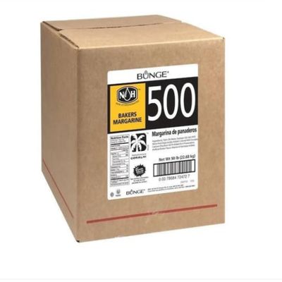 Bunge Non Hydrogenated Bakers Margarine; 50 Pounds; 1 Per Case
