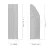 LALADEFIEE Rubber Threshold Ramp Mat Set for Indoor Robot Vacuum Cleaner, Portable Home Entry Ramp Anti-Slip Slope Design, Gray Triangle Step Pad for Small Doorways and Thresholds view 2