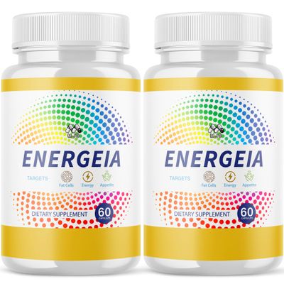 (2 Pack) Energeia Capsules, Official Energeia Pills with All Natural Ingredients, Advanced Overall Health and Wellness Vitamins Supplement Formula for Max Strength Multivitamin Support (120 Capsules)