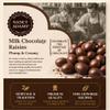 2ct Premium Milk Chocolate Covered Raisins Tub - Gourmet Snacks for Corporate Gifts, Thank You, Hostess Gifts & Chocolate Lovers (Milk Chocolate) view 2