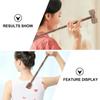 GALPADA 4pcs Dual-Head Wood Back Scratcher and Massage Hammer Set, Handheld Dual-use Body Massager Stick for Muscle Relaxation and Itch Relief, Long Handle Suitable for Elderly and Full view 3