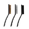SHINEOFI 3pcs Cooktop Cleaning Brush Set with Steel Wire Bristles for Kitchen Range Hood and Stove Crevice, Multipurpose Scrubbing Tool for Home Cleaning Supplies view 1