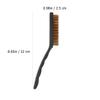SHINEOFI 3pcs Cooktop Cleaning Brush Set with Steel Wire Bristles for Kitchen Range Hood and Stove Crevice, Multipurpose Scrubbing Tool for Home Cleaning Supplies view 2