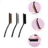 SHINEOFI 3pcs Cooktop Cleaning Brush Set with Steel Wire Bristles for Kitchen Range Hood and Stove Crevice, Multipurpose Scrubbing Tool for Home Cleaning Supplies view 3