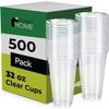 EconoHome Clear PET Plastic Cups 32oz (Pack of 500) Crystal Clear, Durable, Disposable Beverage Cups Perfect for Parties, Events, and Businesses view 1