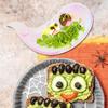 FESTFENDS 8pcs Ghost Shaped Paper Halloween Dinner Plates Festival Party Cake Plates Disposable Dinnerware for Family Gathering view 4