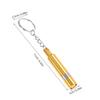 AMUSLESUR Metal Cigar Punch Tool with Keyring Portable Gold Metal Hole Puncher for Cigars Outdoor Travel view 2
