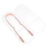 Abaodam Premium Metal Tongue Cleaner and Scraper with Rhinestone Handle Oral Care Tool for Adults Breath Freshener Tongue Brush with Portable Case view 1