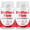 (2 Pack) BioGlyco Flow Blood Optimizer Capsules, Official BioGlyco Flow Pills with All Natural Ingredients, Advanced Health and Wellness Supplement with Maximum Strength Multivitamins (120 Capsules) view 1