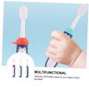BATHVEVE 3pcs Toothbrush Set with Soft Bristles, Cartoon Oral Care Tool for Ages 3-12, Manual Training Toothbrushes in Blue, Yellow, and Red for Dental Cleaning Random Color view 3