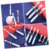 BATHVEVE 3pcs Toothbrush Set with Soft Bristles, Cartoon Oral Care Tool for Ages 3-12, Manual Training Toothbrushes in Blue, Yellow, and Red for Dental Cleaning Random Color view 4