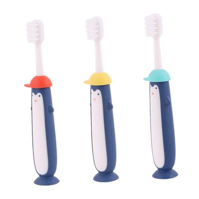 HEALEEP s Toothbrush 3pcs Soft Bristles Cleaning Toothbrushes for Ages 3-12, Cartoon Colorful Manual Dental Care Brushes for Teeth Training Random Color