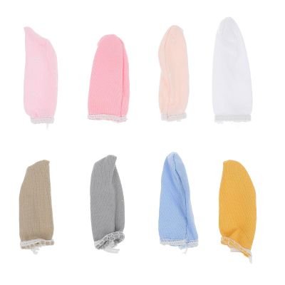 GALPADA Breathable Cotton Finger Cots Protective Covers, Sweat-Absorbent Fingertips Protector, 30pcs Set with Colorful and White Finger Toe Sleeves for First Aid and Skin Protection