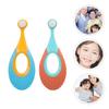 MOBUTOFU 2pcs Toothbrush Set with Soft Bristles, Wide Non-Slip Handles, Pastel Colors, Oral Care Tooth Cleaning Brush for Teeth and Sensitive Gums Random Color view 4