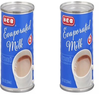 HEB Evaported Milk 12oz - 2 cans
