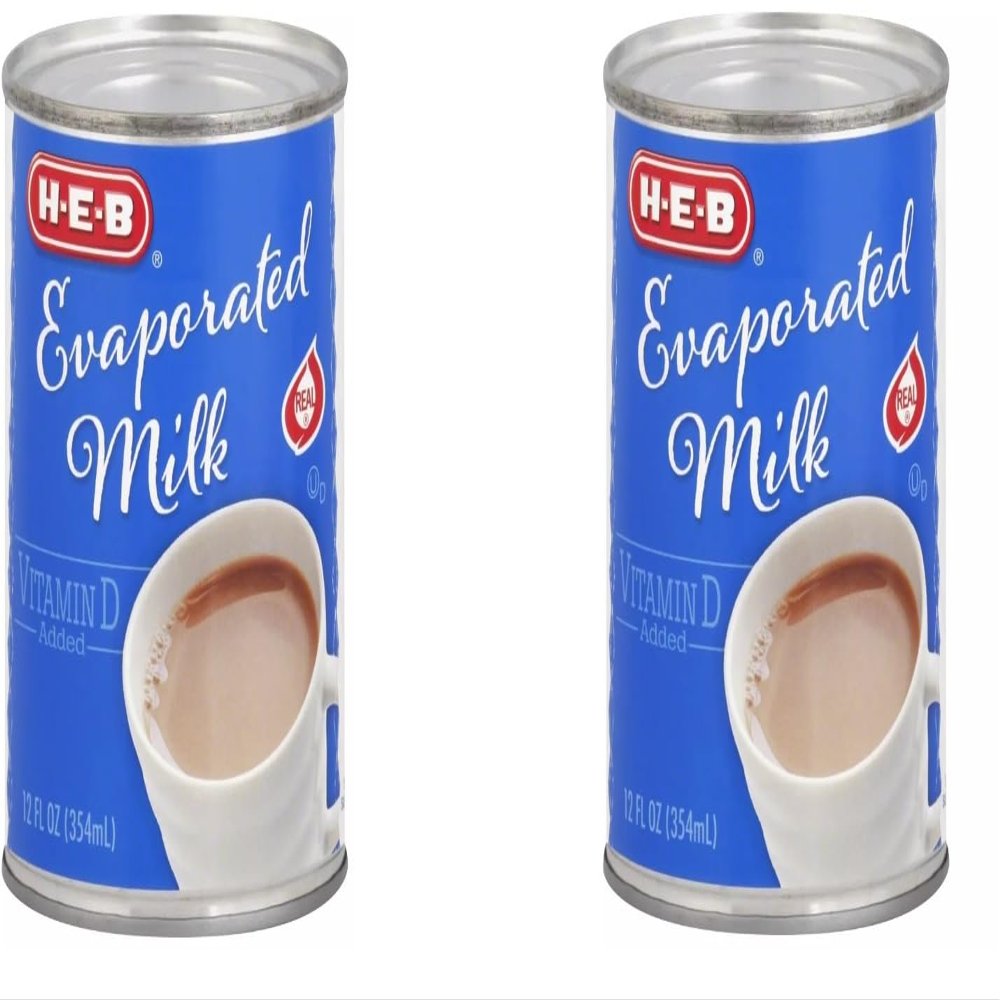 HEB Evaported Milk 12oz - 2 cans