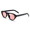 R.F.YFQH Indoor FL-Rose Cateye Tinted Oval Blue Light Blocking Glasses for Migraine, Light Sensitivity, Photophobia & LED Fluorescent Glare JF6239 view 1