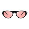 R.F.YFQH Indoor FL-Rose Cateye Tinted Oval Blue Light Blocking Glasses for Migraine, Light Sensitivity, Photophobia & LED Fluorescent Glare JF6239 view 2