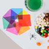 FESTFENDS 28pcs 10cm Square Cellophane Wrap Sheets, Iridescent Craft Film for DIY Wrapping, Candy Packaging, and Art Projects view 4